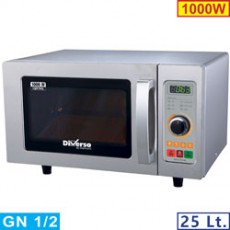 Micro-ondes 25L inox 1000W - mécanique