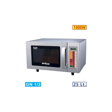 Four micro-ondes 25L inox 1000W - digital