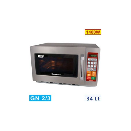 Four micro-ondes 34L inox 1400w - Digital