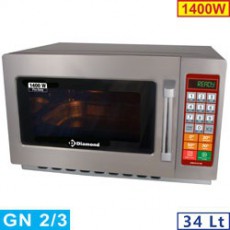 Four micro-ondes 34L inox 1400w - Digital