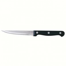 Couteaux & fourchettes à steak - manche noir - 12
