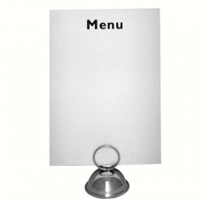 Support pour menu en inox