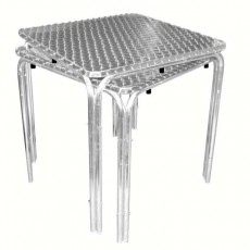 Table bistro aluminium empilable