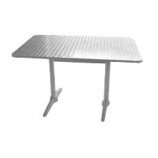 Table en acier inoxydable 2 pieds