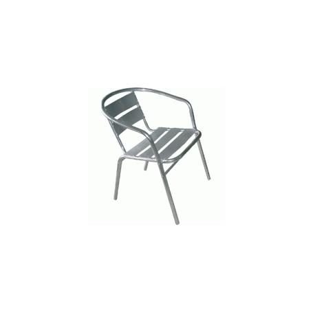 Fauteuil aluminium empilable