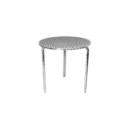 Table bistro aluminium empilable