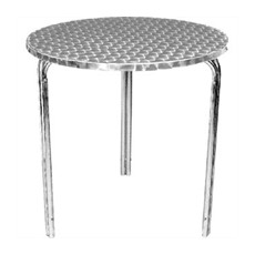 Table bistro aluminium empilable